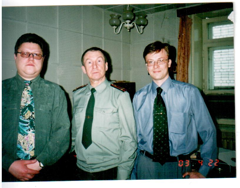 В.Кукушкин, Е.Гусев, Р.Латышев (фото из архива Е.П. Гусева)