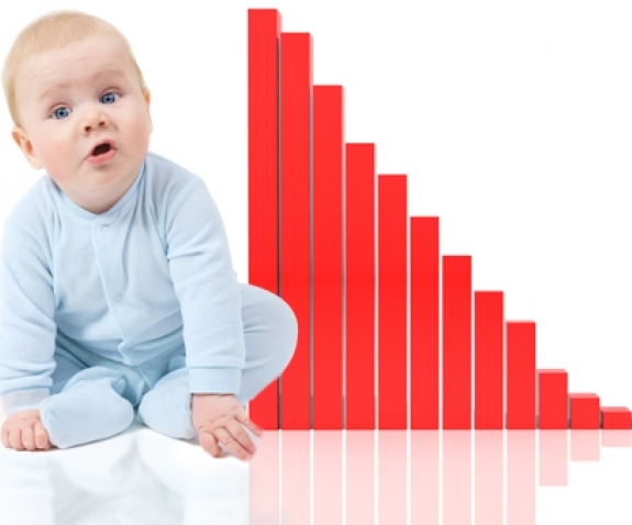 В России стали меньше рожать детей