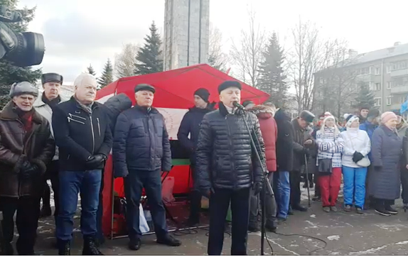 Видео митинга в Рыбинске против строительства ЦБК на Волге