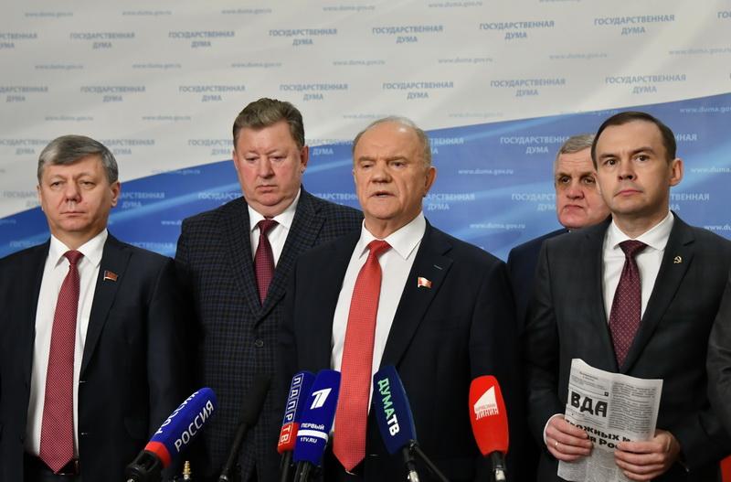 Брифинг Г.А. Зюганова в Госдуме после встречи с Председателем российского правительства М.В. Мишустиным