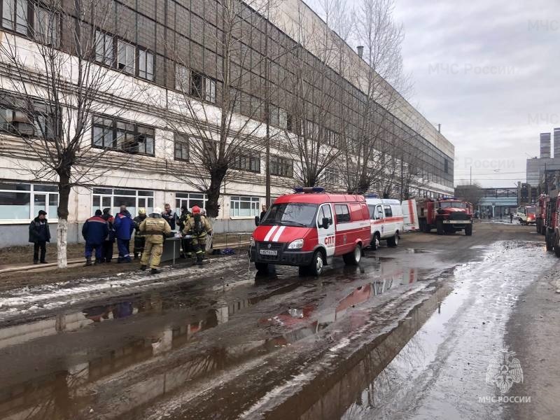 Пожар на Ярославском моторном заводе