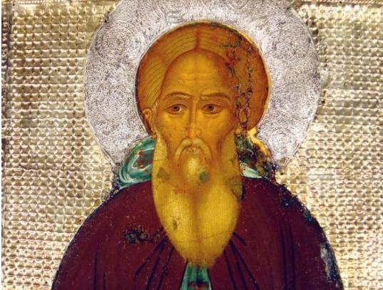 Святой Преподобный Сергий Радонежский. Икона XVI века