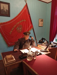 В.А. Байтулин в форме руководителя  местного НКВД